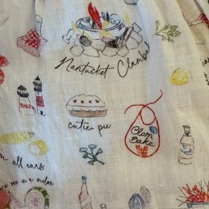 Erica Wilson Kids Nantucket Pattern Adorable Linen Smocked Dress. Size Girls Y8.